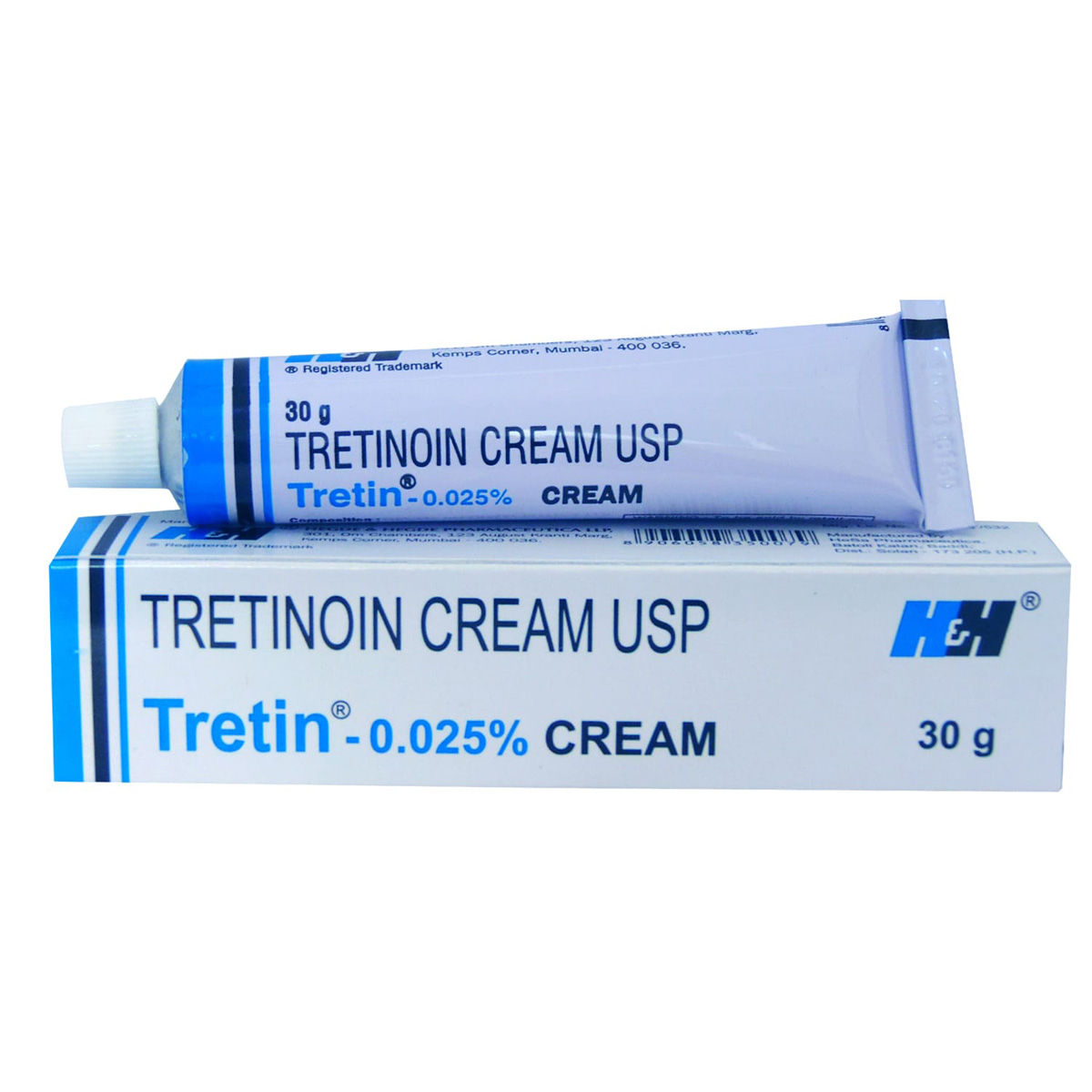 H&H Tretinoin cream original branded packaging